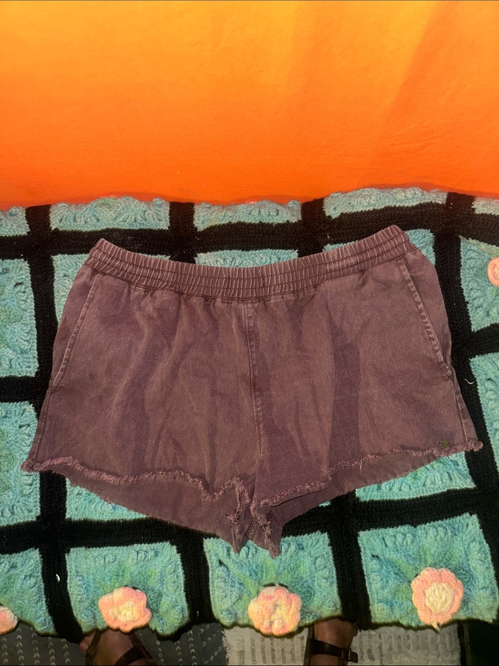 Volcom Women's Brown Washed Casual Shorts